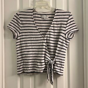 Madewell front tie top XXS